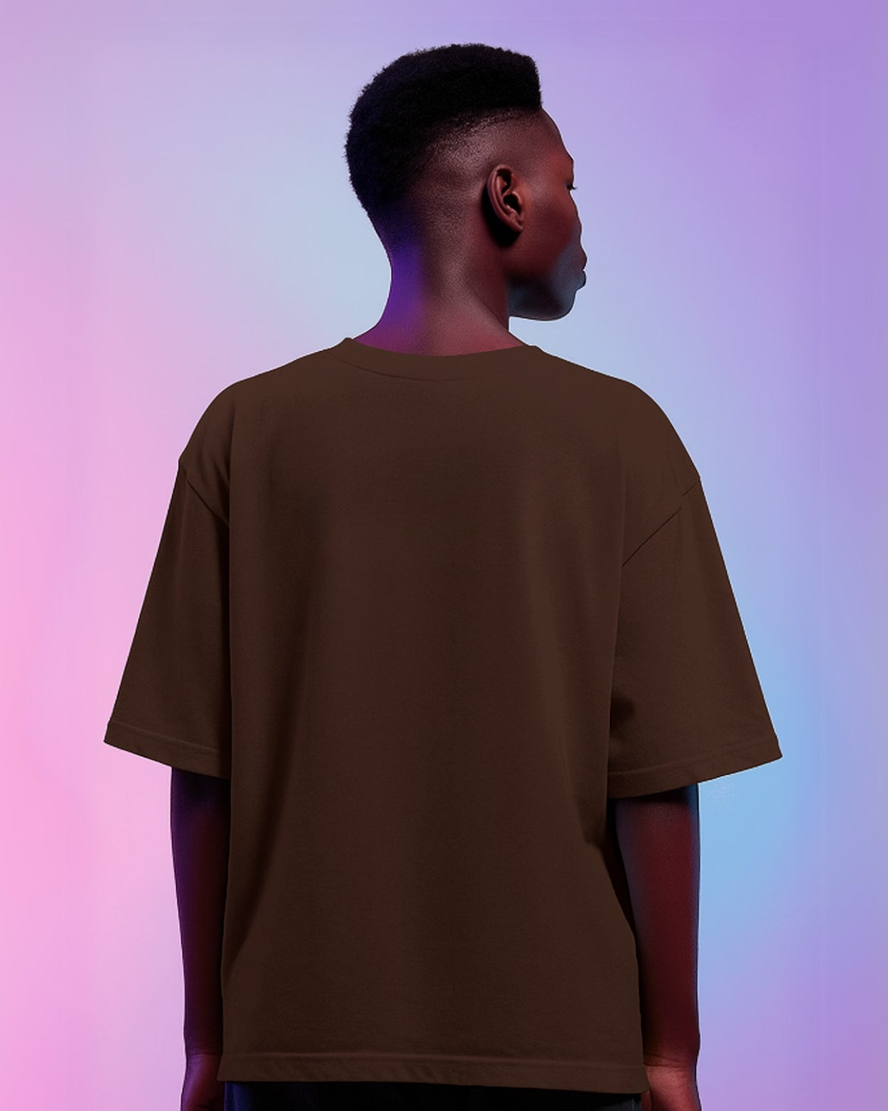 Unisex Dark Brown Levi Graphic Printed Oversized T-shirt