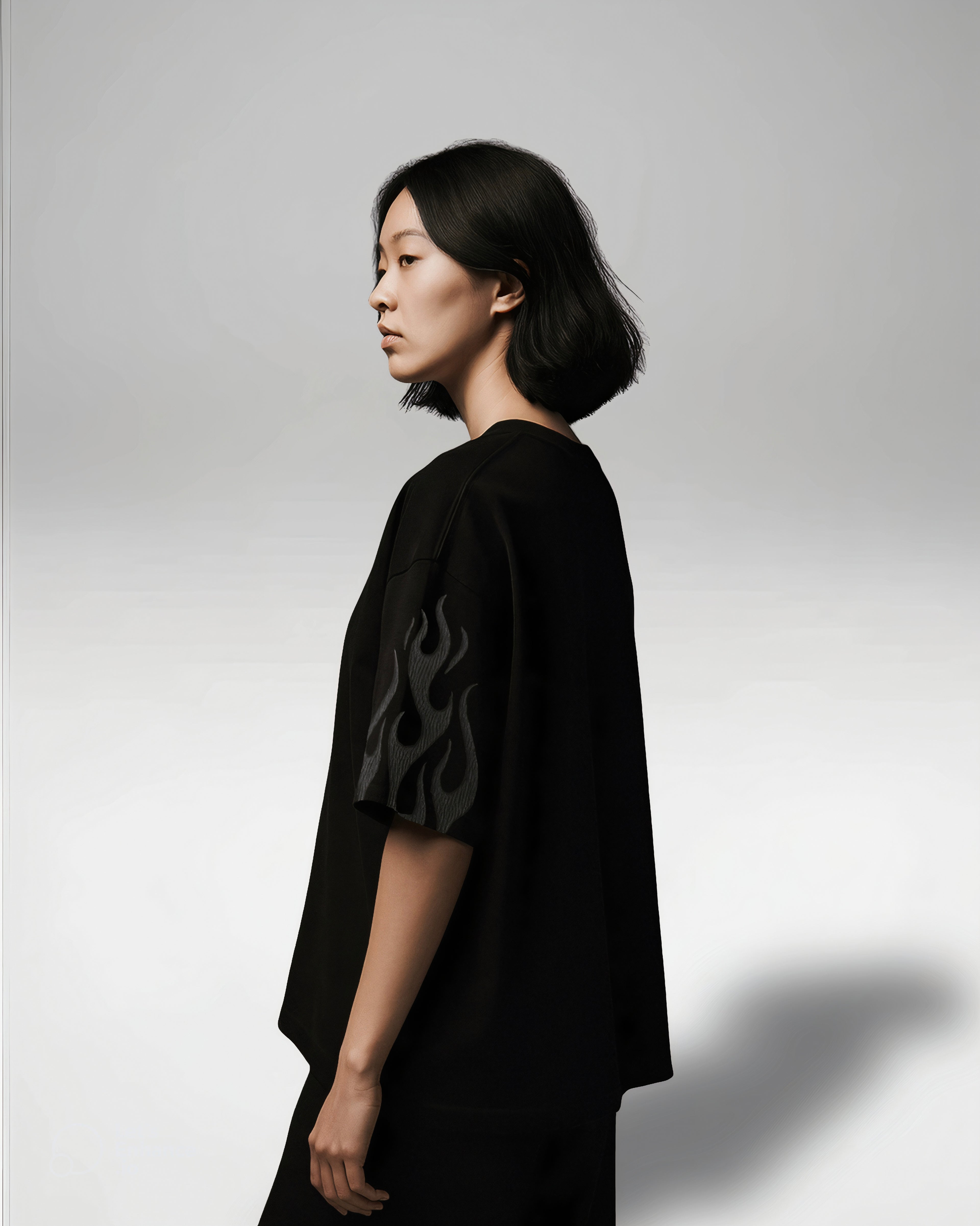 Vizaryx Signature Embroidered Flame Tee