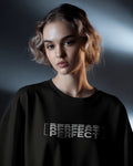 Unisex Black Perfect Graphic Printed Oversized T-shirt